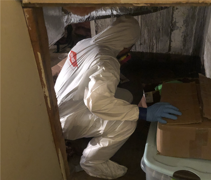 attic cleanup from storm damage